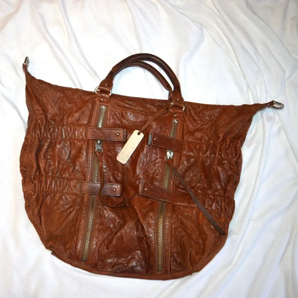 Botkier No 13 Lambskin Soft hobo Satchel Zipper Bag with no strap